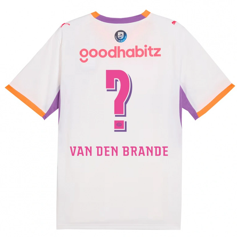 Danxen Men Daan Van Den Brande #0 White Purple Orange Away Jersey 2026/27 T-Shirt