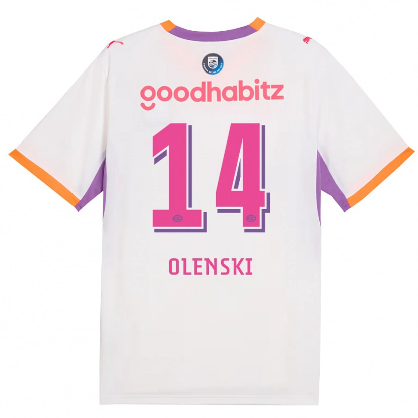 Danxen Men Rayjen Olenski #14 White Purple Orange Away Jersey 2026/27 T-Shirt