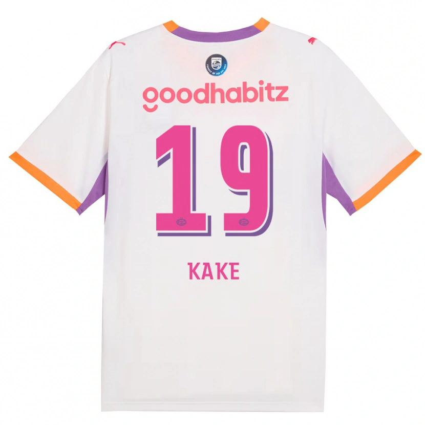 Danxen Men Souhel Kake #19 White Purple Orange Away Jersey 2026/27 T-Shirt