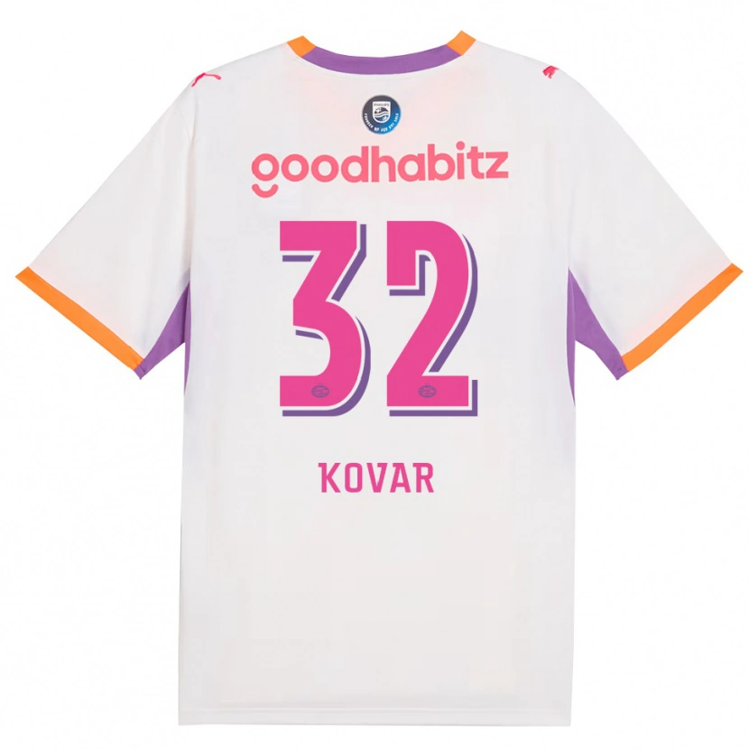 Danxen Men Matej Kovar #32 White Purple Orange Away Jersey 2026/27 T-Shirt