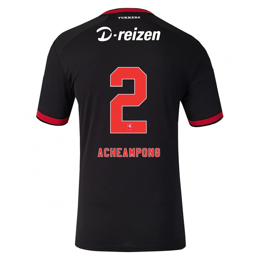Danxen Men Sage Acheampong #2 Red White Black Away Jersey 2026/27 T-Shirt