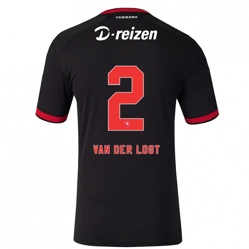 Danxen Men Jim Van Der Logt #2 Red White Black Away Jersey 2026/27 T-Shirt