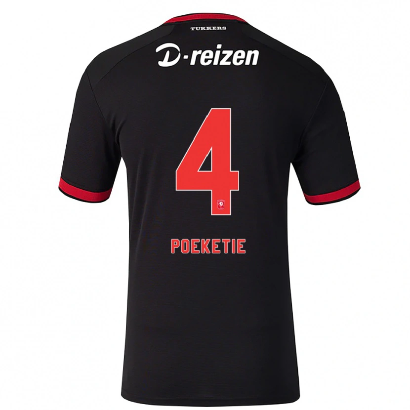 Danxen Men Maik Poeketie #4 Red White Black Away Jersey 2026/27 T-Shirt