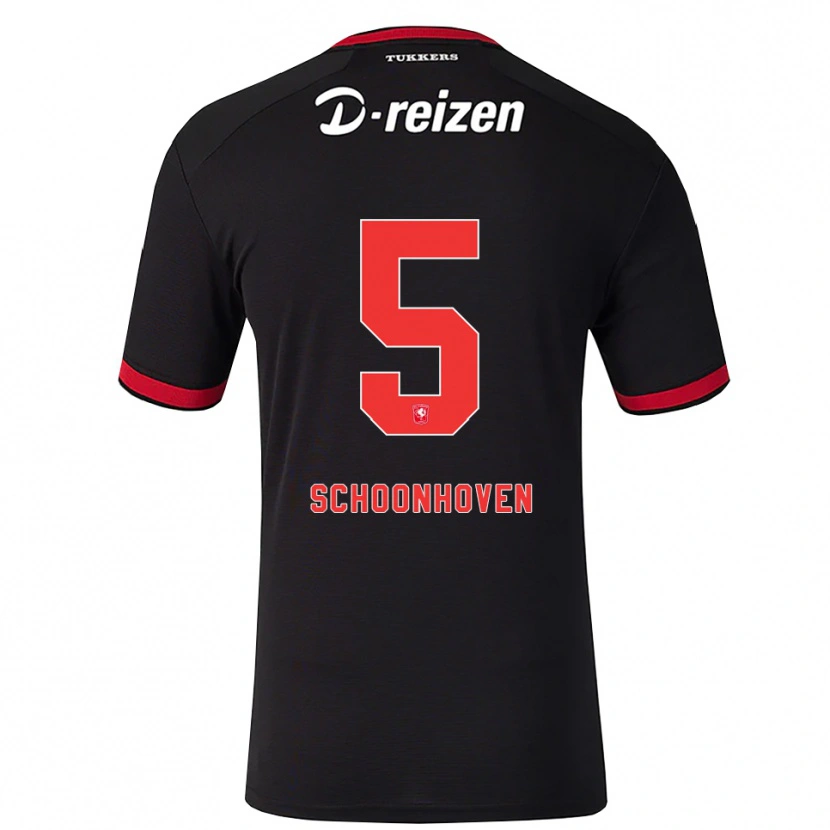 Danxen Men Roman Schoonhoven #5 Red White Black Away Jersey 2026/27 T-Shirt