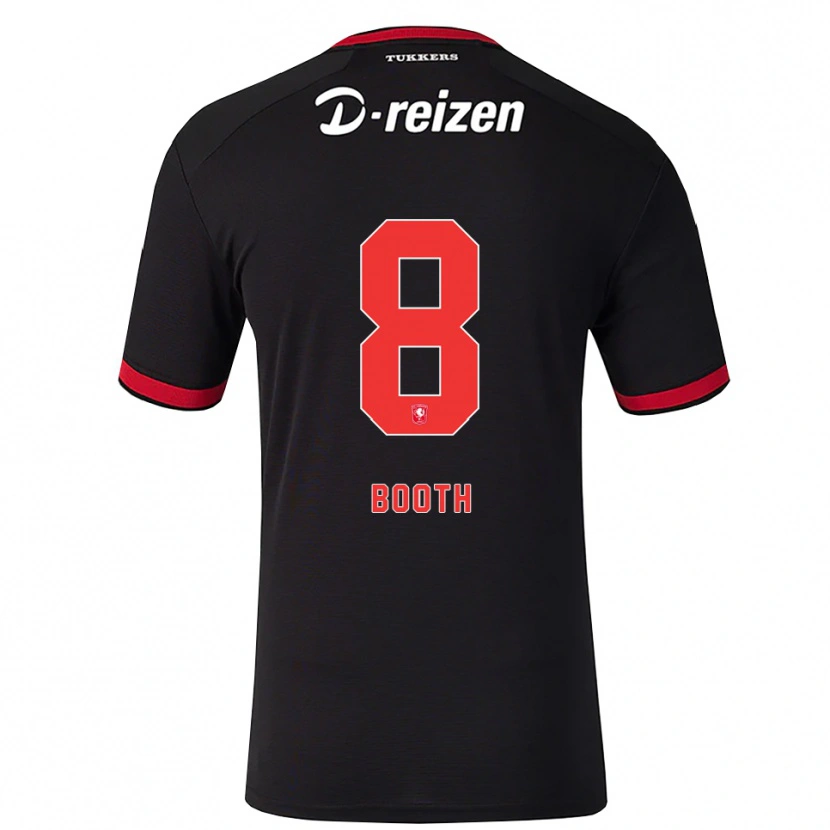 Danxen Men Taylor Booth #8 Red White Black Away Jersey 2026/27 T-Shirt
