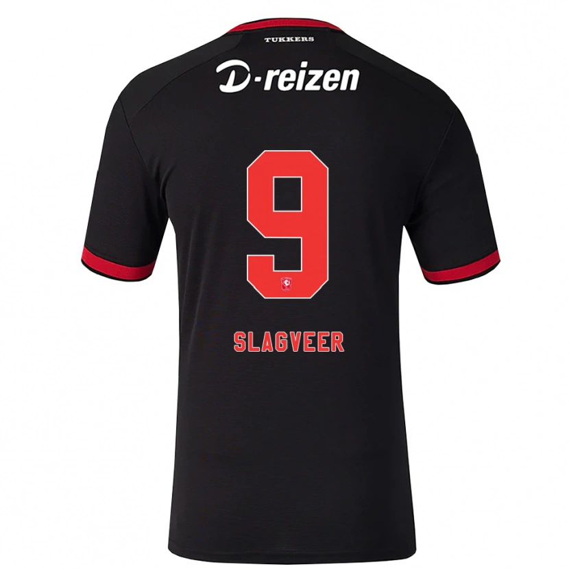 Danxen Men Derrick Slagveer #9 Red White Black Away Jersey 2026/27 T-Shirt