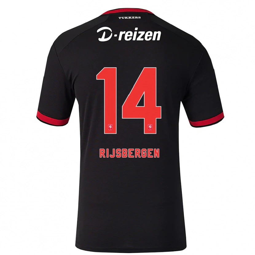 Danxen Men Liz Rijsbergen #14 Red White Black Away Jersey 2026/27 T-Shirt