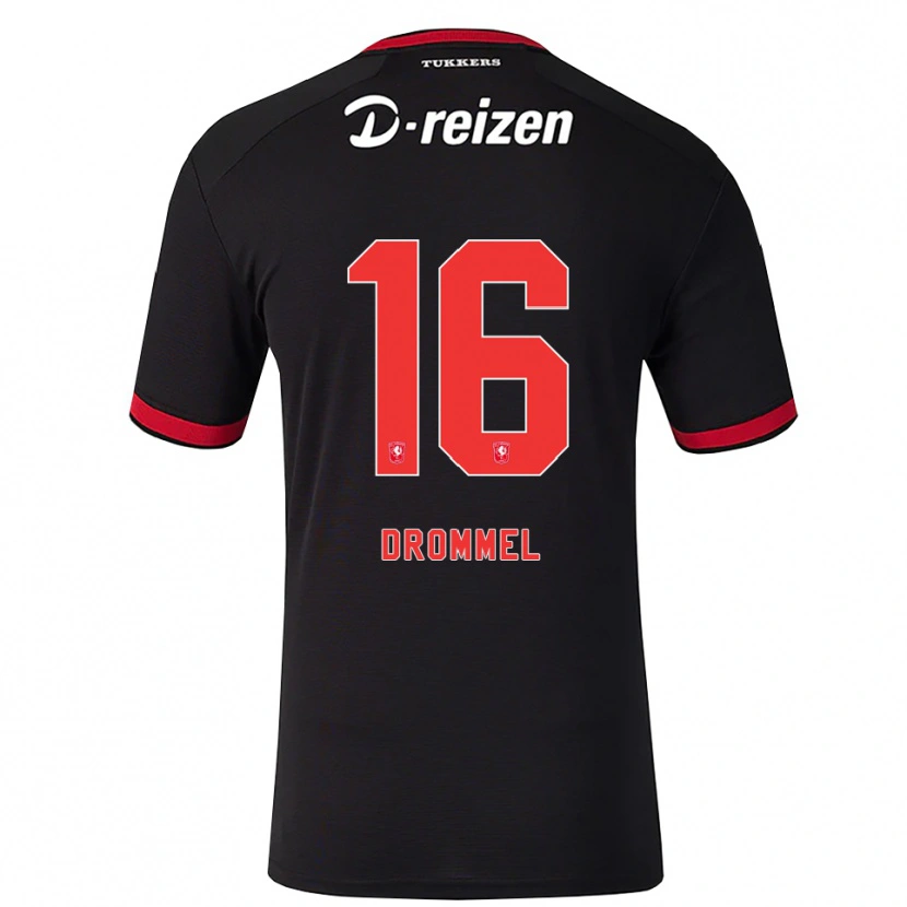Danxen Men Joël Drommel #16 Red White Black Away Jersey 2026/27 T-Shirt