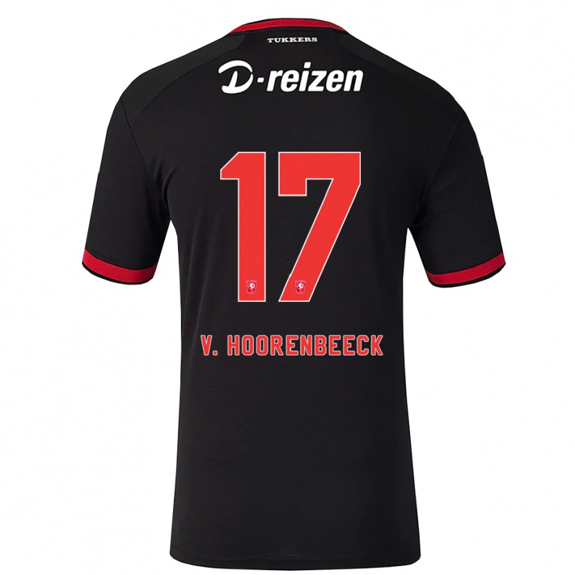 Danxen Men Alec Van Hoorenbeeck #17 Red White Black Away Jersey 2026/27 T-Shirt
