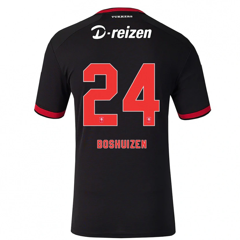 Danxen Men Annouk Boshuizen #24 Red White Black Away Jersey 2026/27 T-Shirt