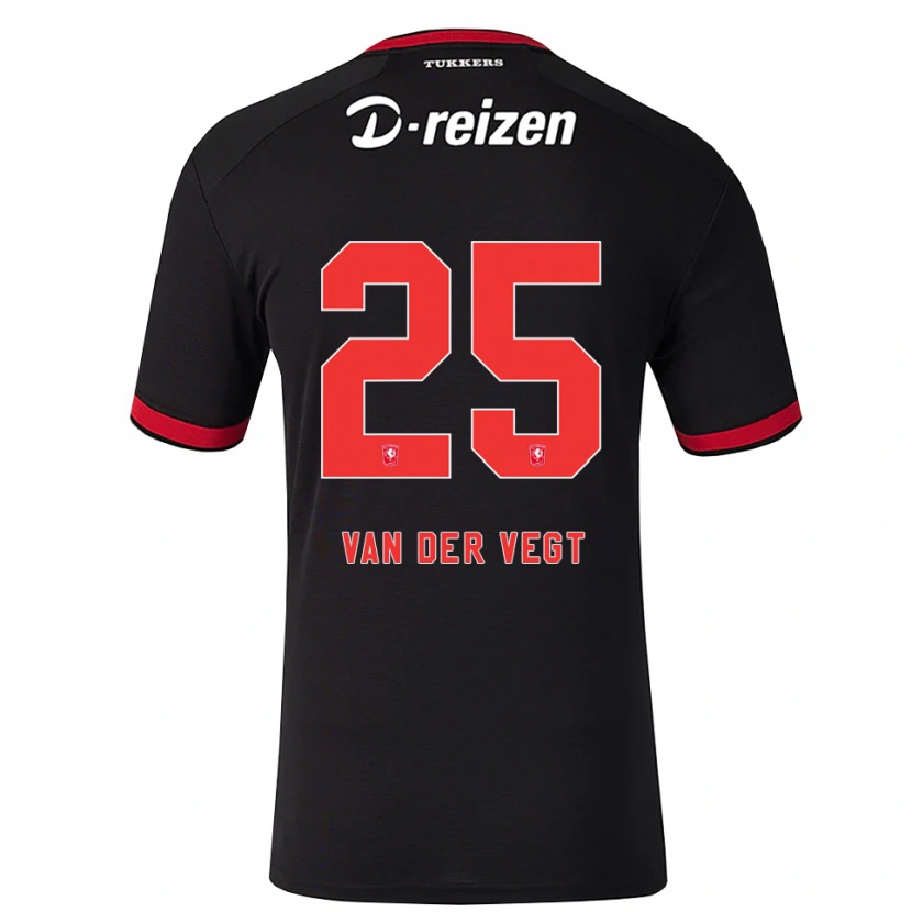 Danxen Men Imre Van Der Vegt #25 Red White Black Away Jersey 2026/27 T-Shirt