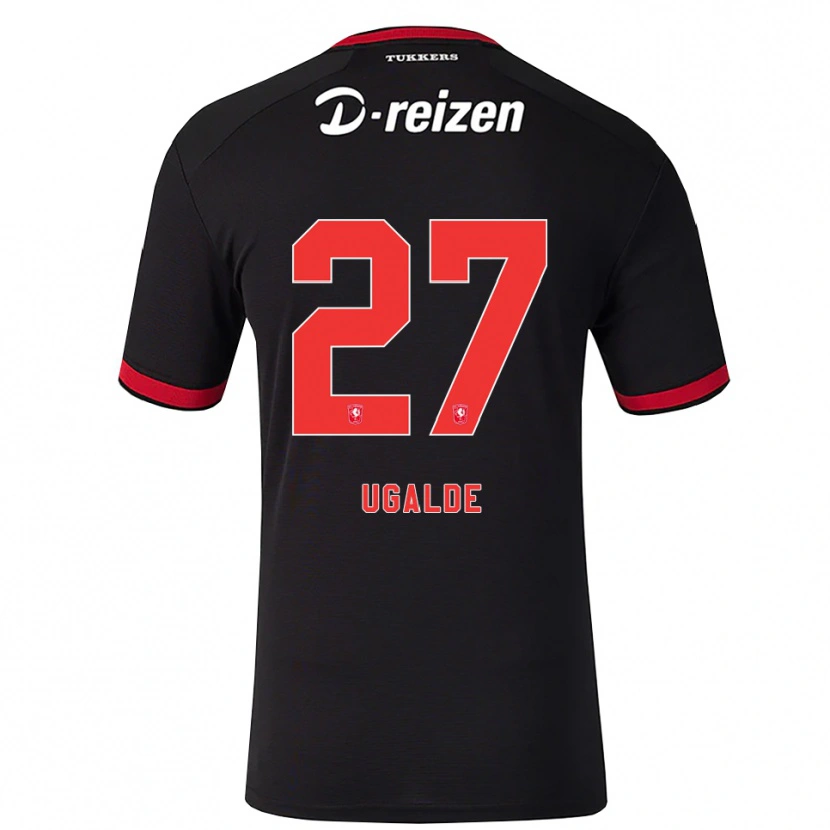 Danxen Men Manfred Ugalde #27 Red White Black Away Jersey 2026/27 T-Shirt