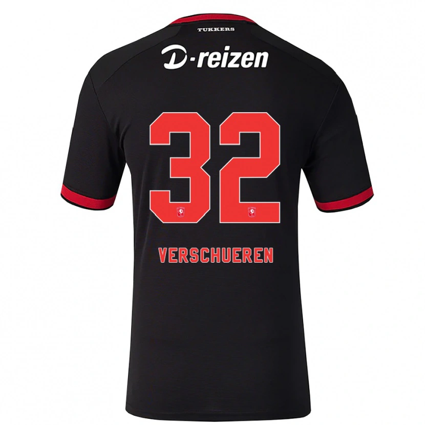 Danxen Men Arno Verschueren #32 Red White Black Away Jersey 2026/27 T-Shirt
