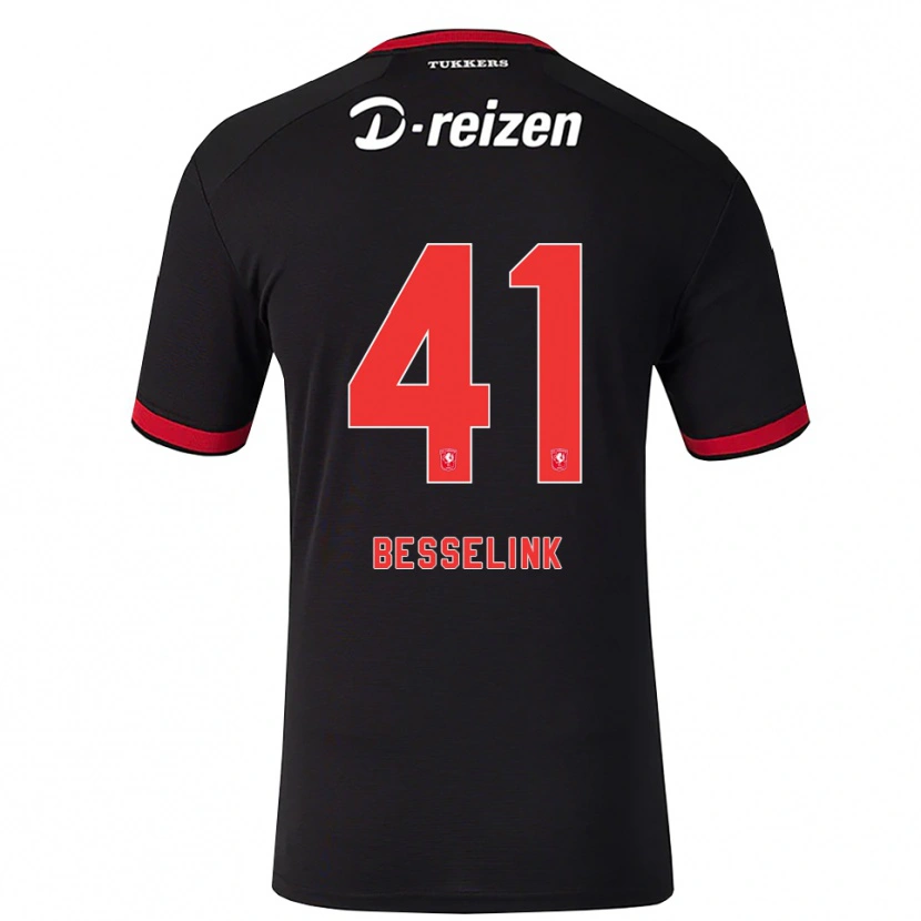Danxen Men Gijs Besselink #41 Red White Black Away Jersey 2026/27 T-Shirt