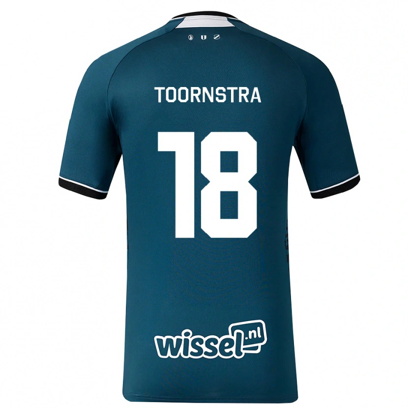 Danxen Men Jens Toornstra #18 Dark Slate Gray White Away Jersey 2026/27 T-Shirt