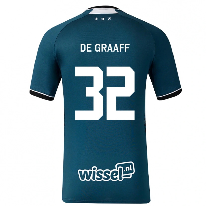 Danxen Men Tom De Graaff #32 Dark Slate Gray White Away Jersey 2026/27 T-Shirt