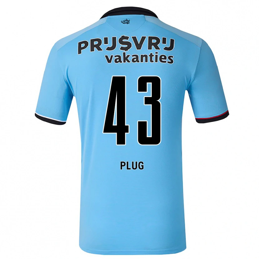 Danxen Men Jan Plug #43 Deep Sky Blue Black Red Away Jersey 2026/27 T-Shirt