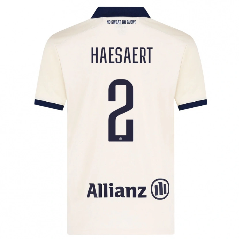 Danxen Men Mateo Haesaert #2 Beige Black Away Jersey 2026/27 T-Shirt