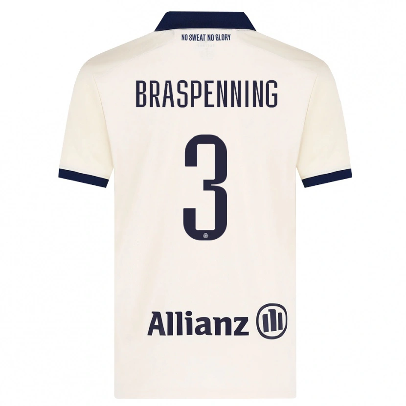 Danxen Men Daan Braspenning #3 Beige Black Away Jersey 2026/27 T-Shirt