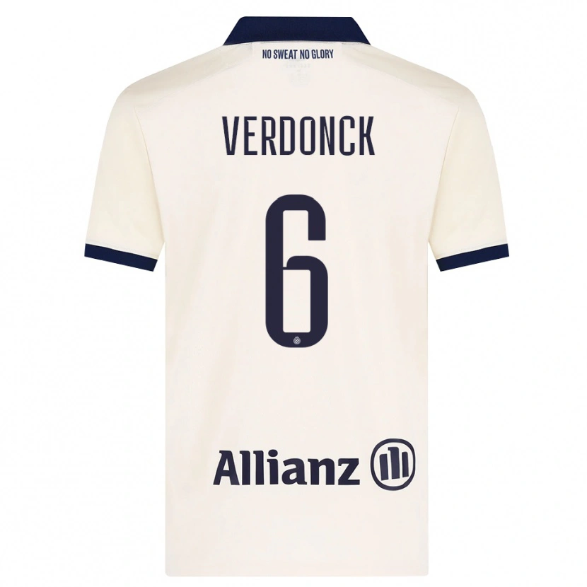 Danxen Men Saar Verdonck #6 Beige Black Away Jersey 2026/27 T-Shirt
