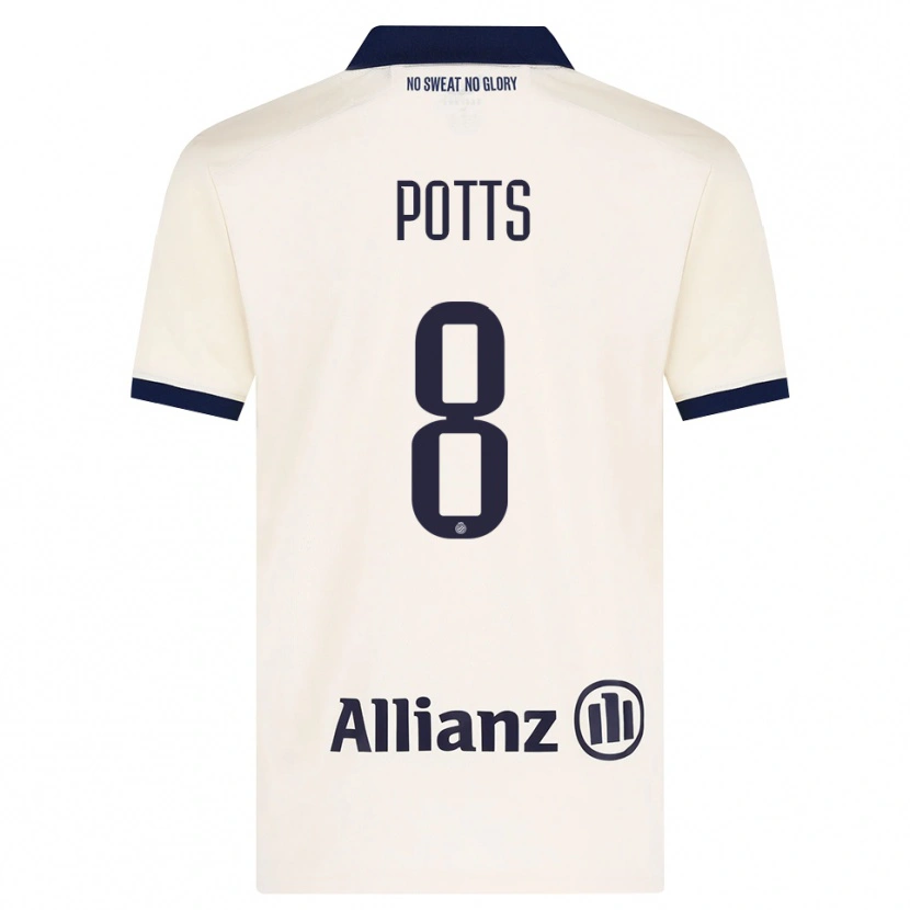 Danxen Men Freddie Potts #8 Beige Black Away Jersey 2026/27 T-Shirt