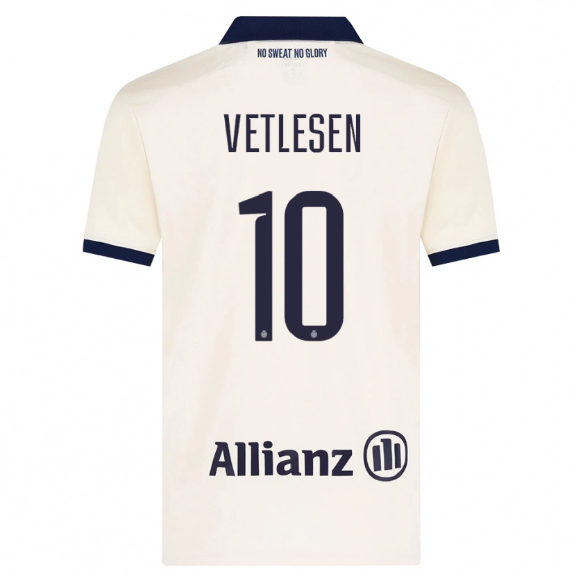 Danxen Men Hugo Vetlesen #10 Beige Black Away Jersey 2026/27 T-Shirt
