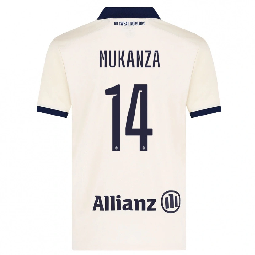 Danxen Men Blessing Mukanza #14 Beige Black Away Jersey 2026/27 T-Shirt
