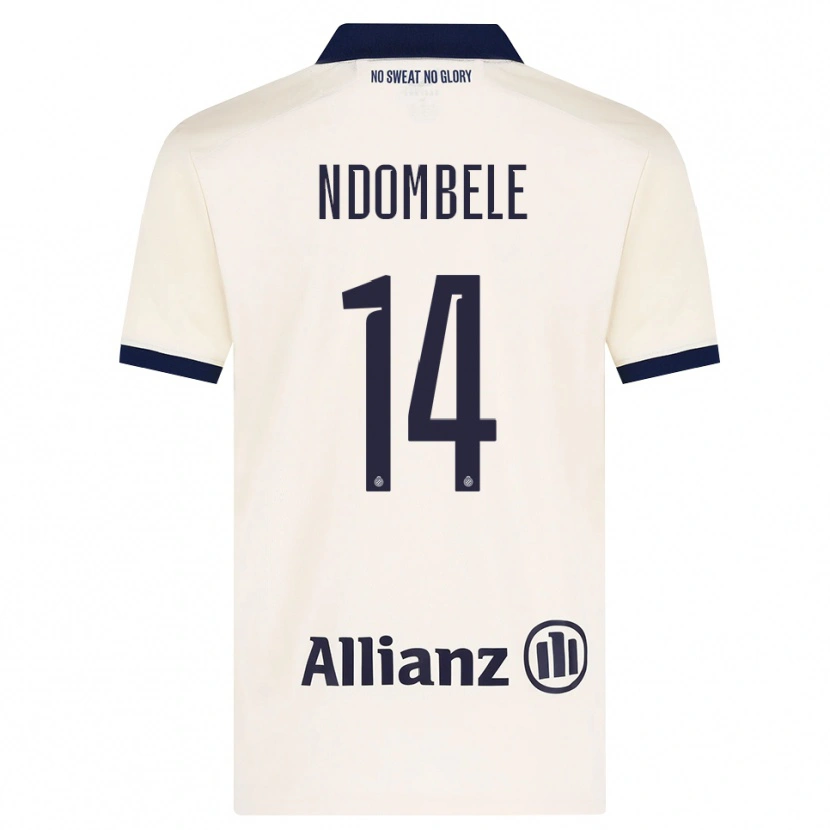 Danxen Men Don Ndombele #14 Beige Black Away Jersey 2026/27 T-Shirt