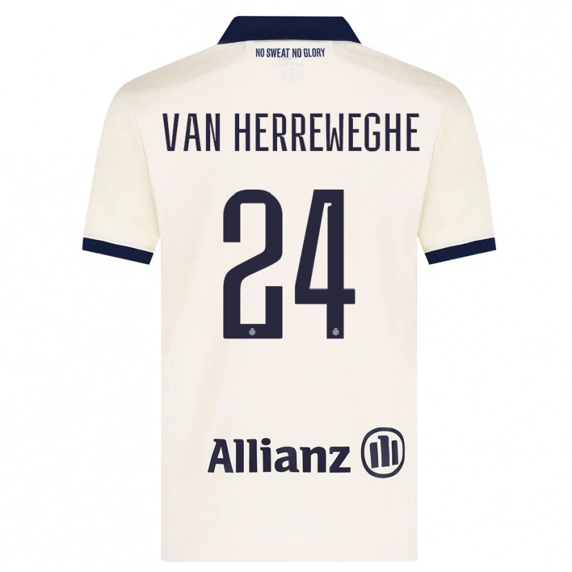 Danxen Men Febe Van Herreweghe #24 Beige Black Away Jersey 2026/27 T-Shirt