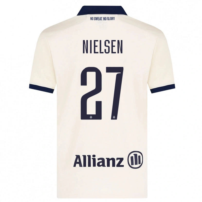 Danxen Men Casper Nielsen #27 Beige Black Away Jersey 2026/27 T-Shirt
