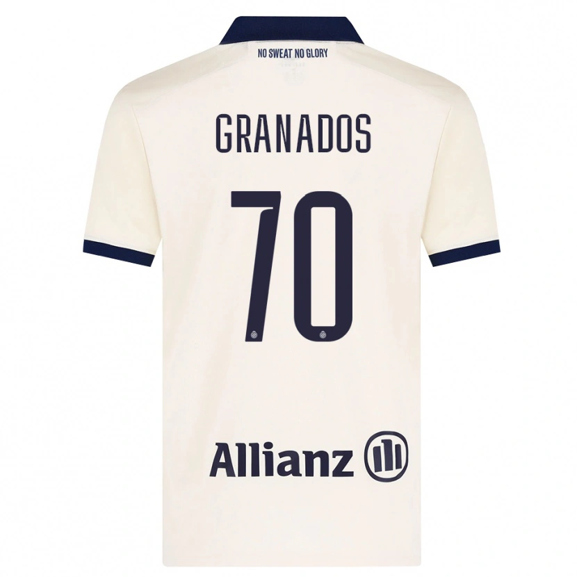 Danxen Men Alejandro Granados #70 Beige Black Away Jersey 2026/27 T-Shirt