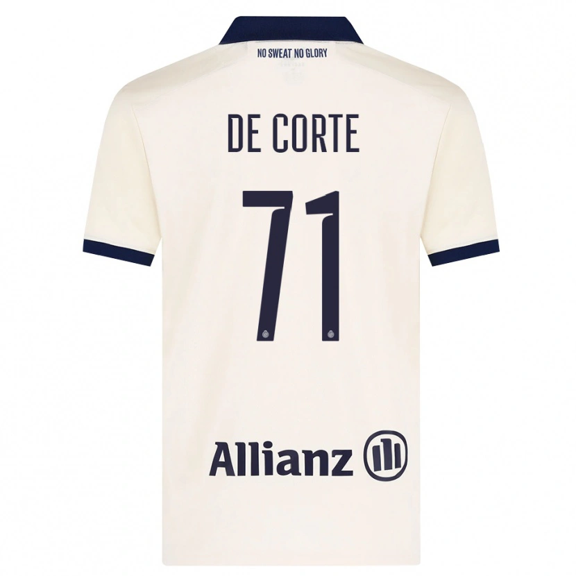 Danxen Men Axl De Corte #71 Beige Black Away Jersey 2026/27 T-Shirt