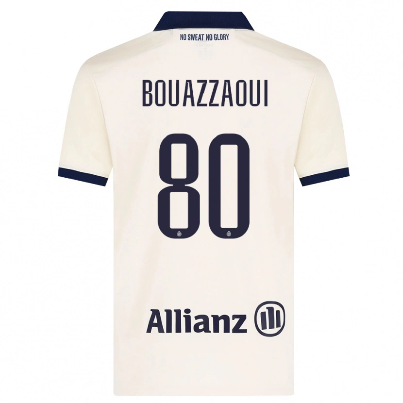 Danxen Men Ilyas Bouazzaoui #80 Beige Black Away Jersey 2026/27 T-Shirt