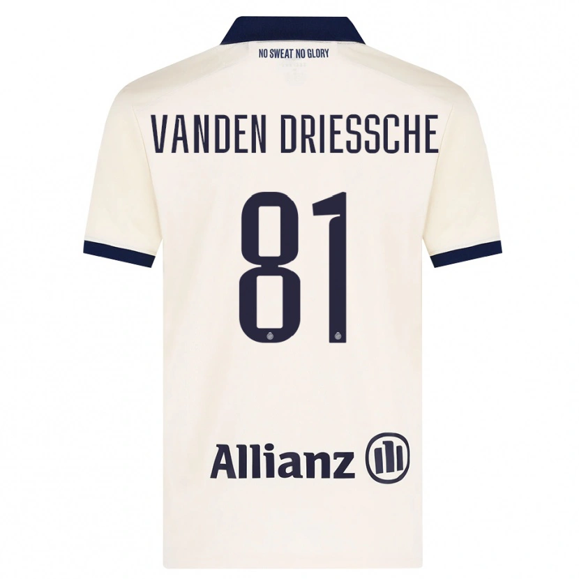 Danxen Men Argus Vanden Driessche #81 Beige Black Away Jersey 2026/27 T-Shirt