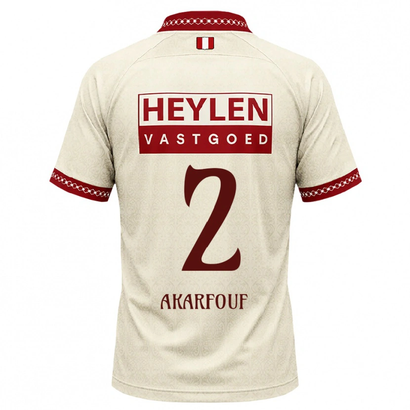 Danxen Men Hamza Akarfouf #2 Beige Red Away Jersey 2026/27 T-Shirt