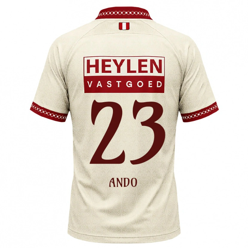Danxen Men Koki Ando #23 Beige Red Away Jersey 2026/27 T-Shirt