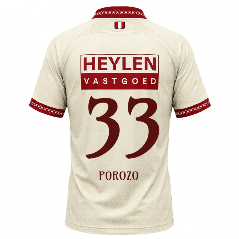 Danxen Men Snayder Porozo #33 Beige Red Away Jersey 2026/27 T-Shirt