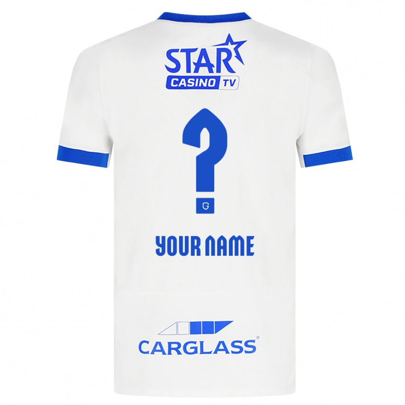 Danxen Men Your Name #0 White Blue Away Jersey 2026/27 T-Shirt