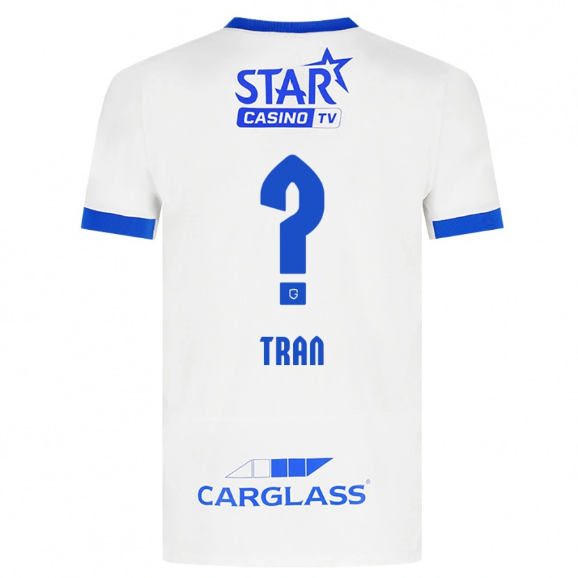 Danxen Men Lenn-Minh Tran #0 White Blue Away Jersey 2026/27 T-Shirt