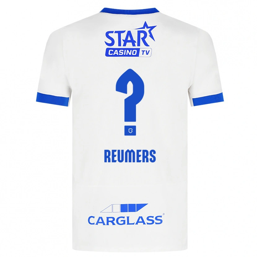 Danxen Men Alexander Reumers #0 White Blue Away Jersey 2026/27 T-Shirt