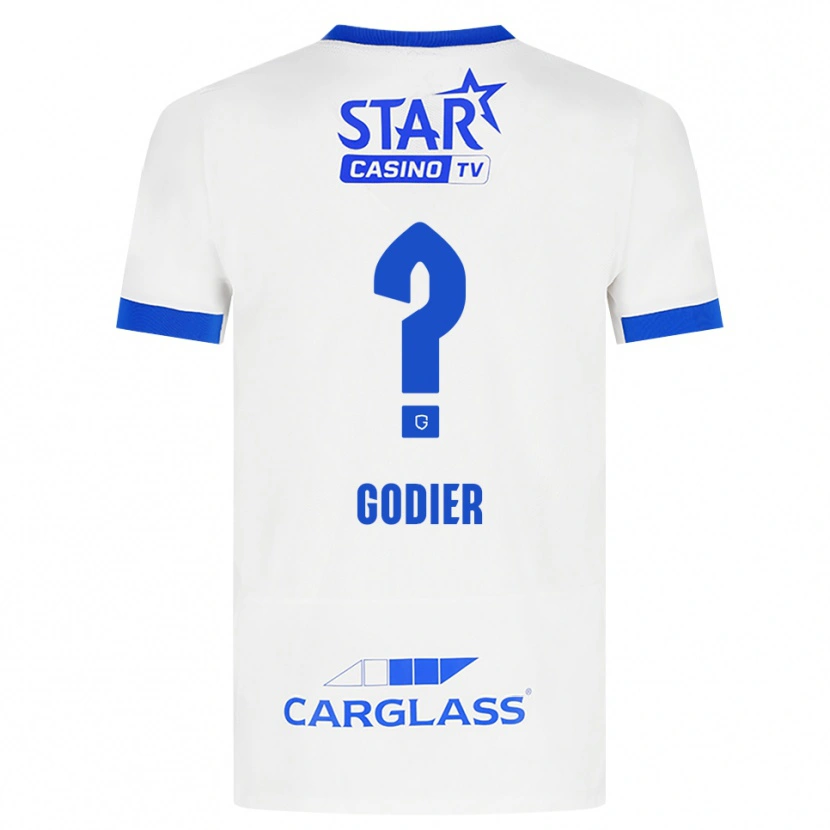 Danxen Men Chelsea Godier #0 White Blue Away Jersey 2026/27 T-Shirt
