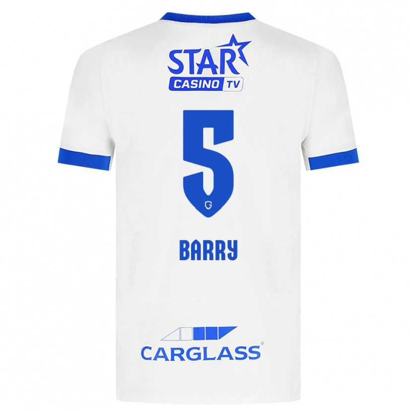 Danxen Men Alpha Barry #5 White Blue Away Jersey 2026/27 T-Shirt