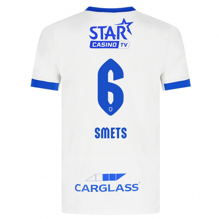 Danxen Men Matte Smets #6 White Blue Away Jersey 2026/27 T-Shirt