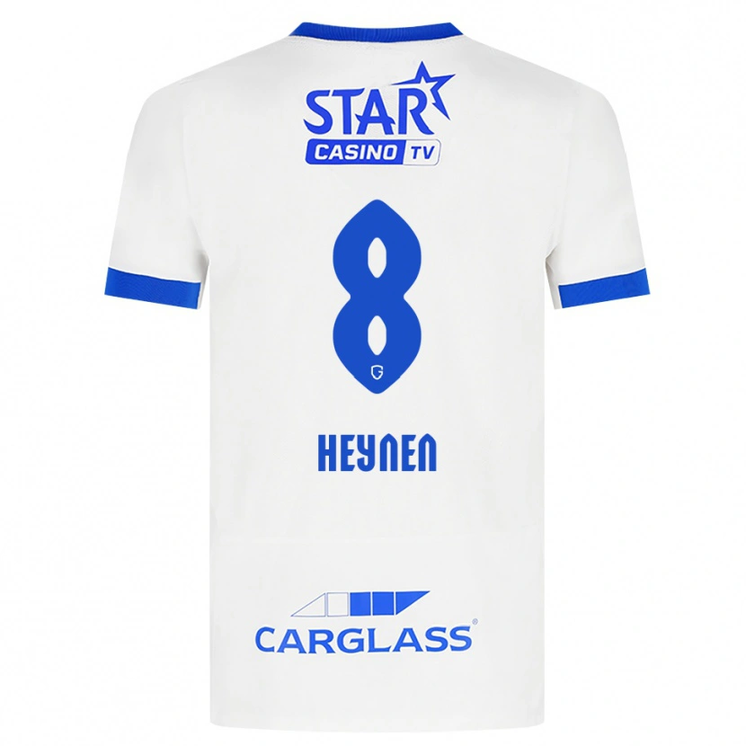 Danxen Men Bryan Heynen #8 White Blue Away Jersey 2026/27 T-Shirt