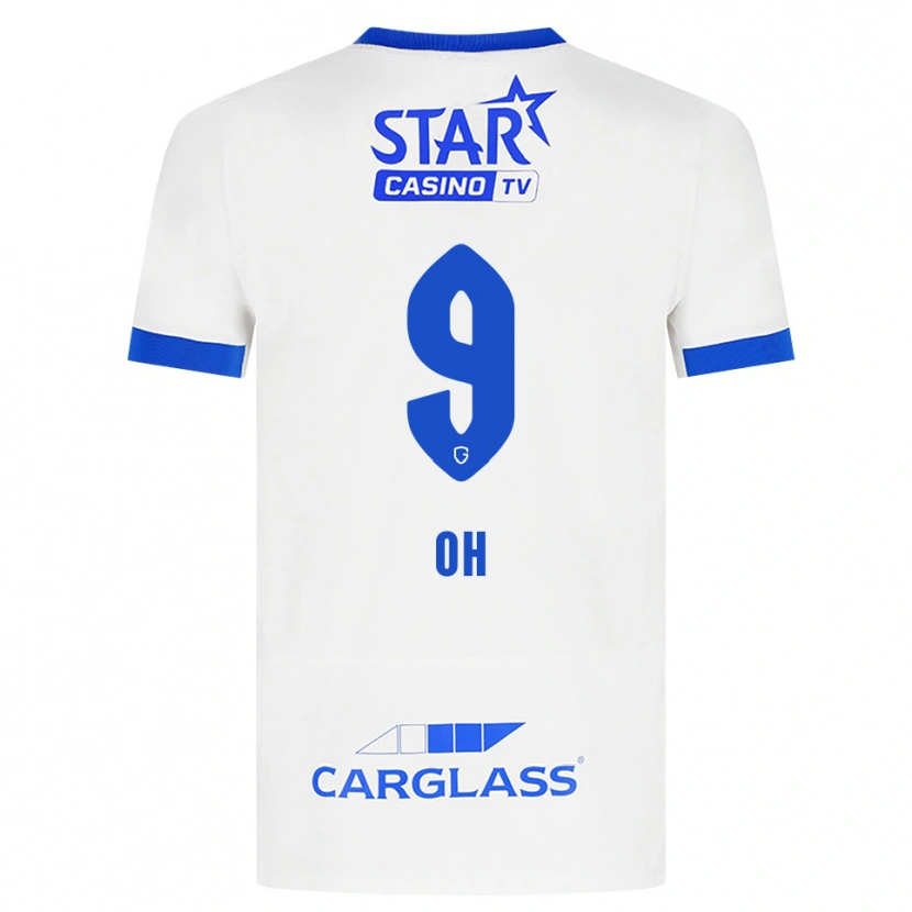 Danxen Men Hyeon-Gyu Oh #9 White Blue Away Jersey 2026/27 T-Shirt