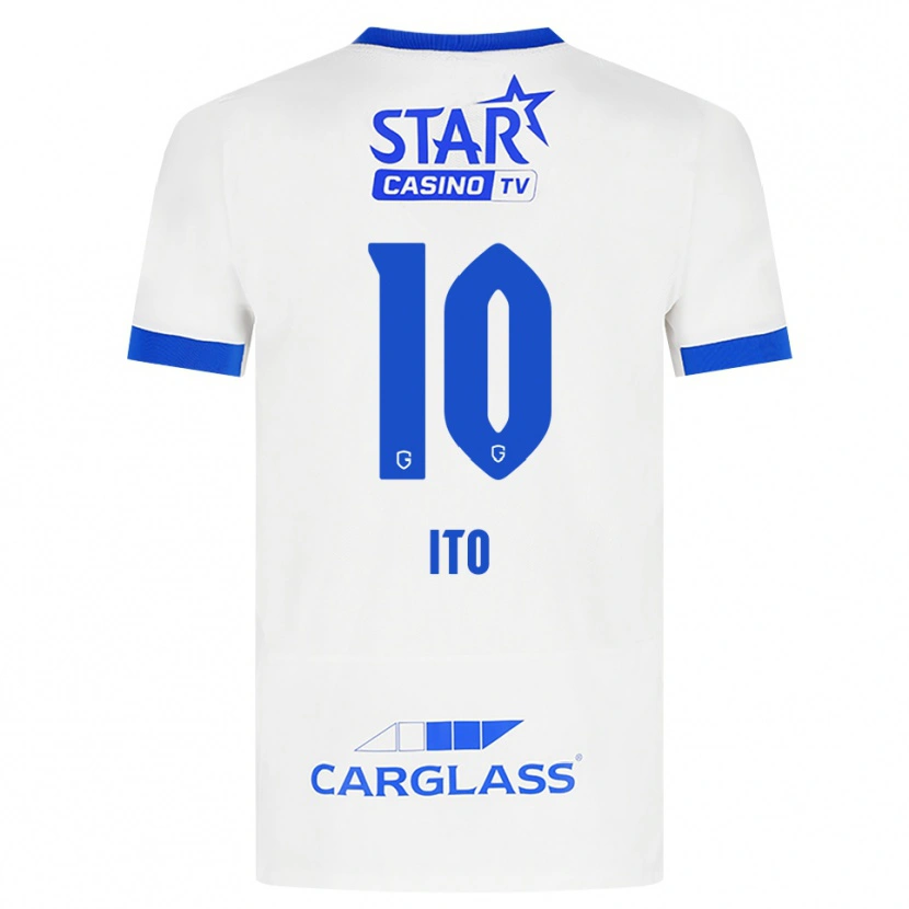 Danxen Men Junya Ito #10 White Blue Away Jersey 2026/27 T-Shirt