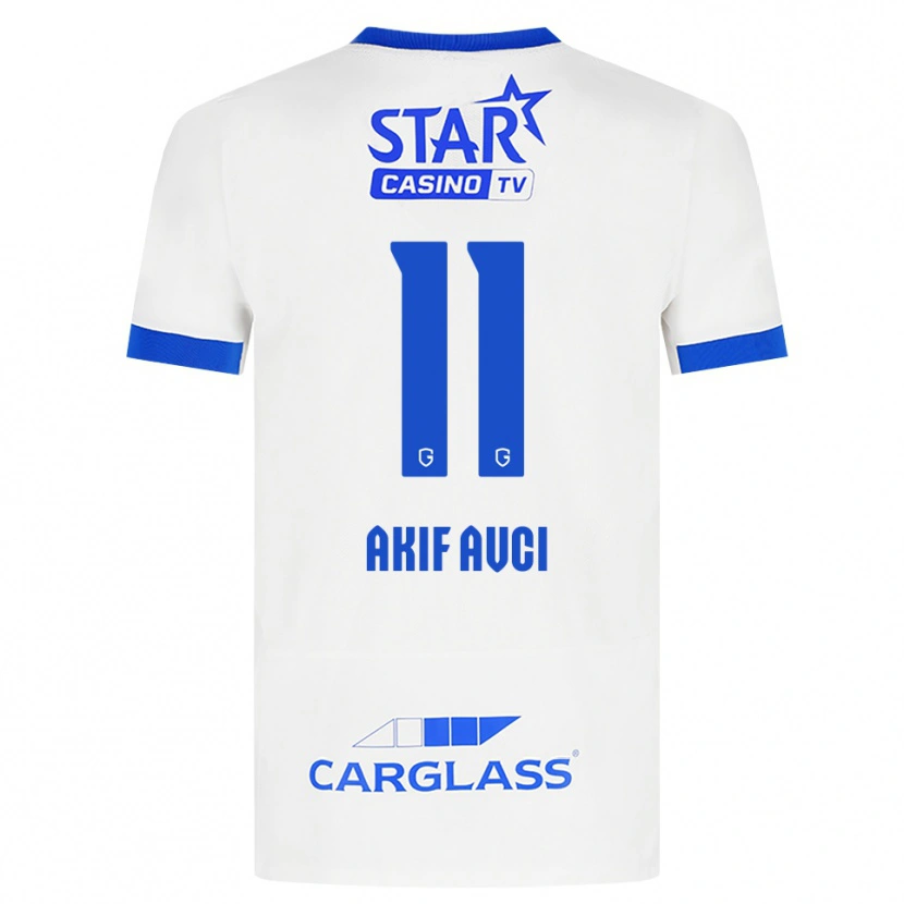 Danxen Men Muhammed Akif Avcı #11 White Blue Away Jersey 2026/27 T-Shirt