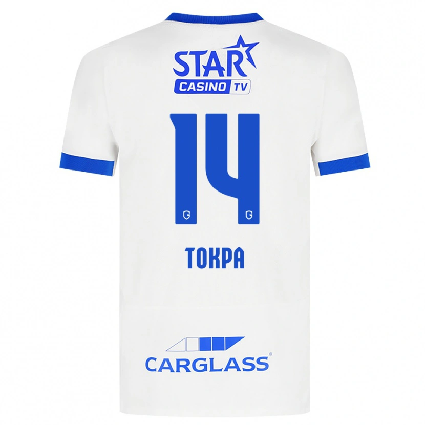 Danxen Men Winner Tokpa #14 White Blue Away Jersey 2026/27 T-Shirt