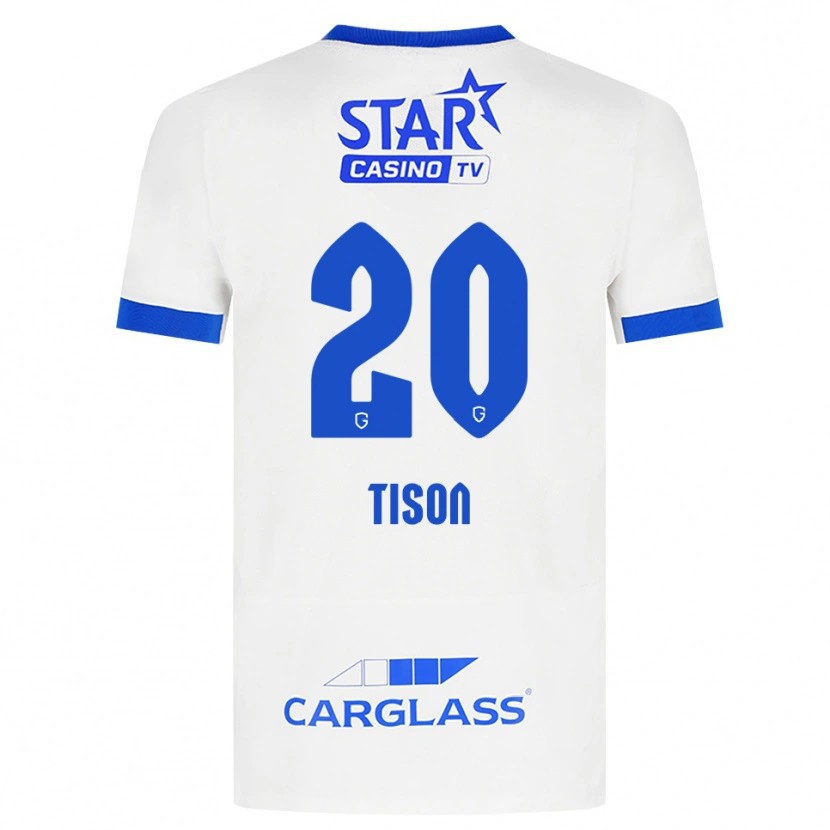 Danxen Men Charlotte Tison #20 White Blue Away Jersey 2026/27 T-Shirt