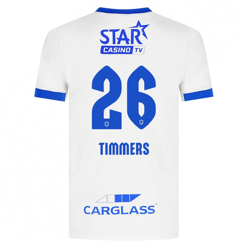 Danxen Men Sebastiaan Timmers #26 White Blue Away Jersey 2026/27 T-Shirt